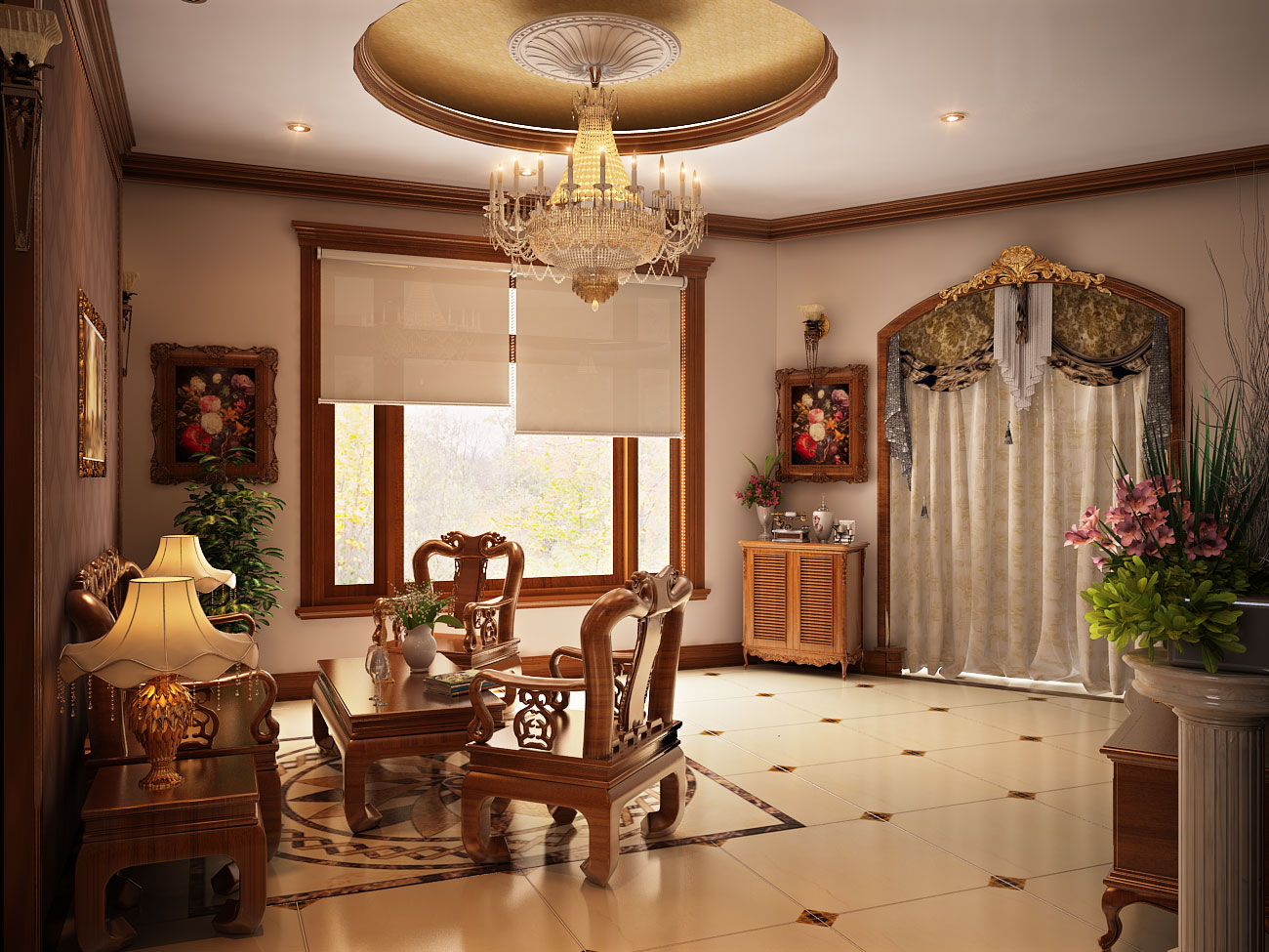 Đồ nội thất ánh kim lên ngôi